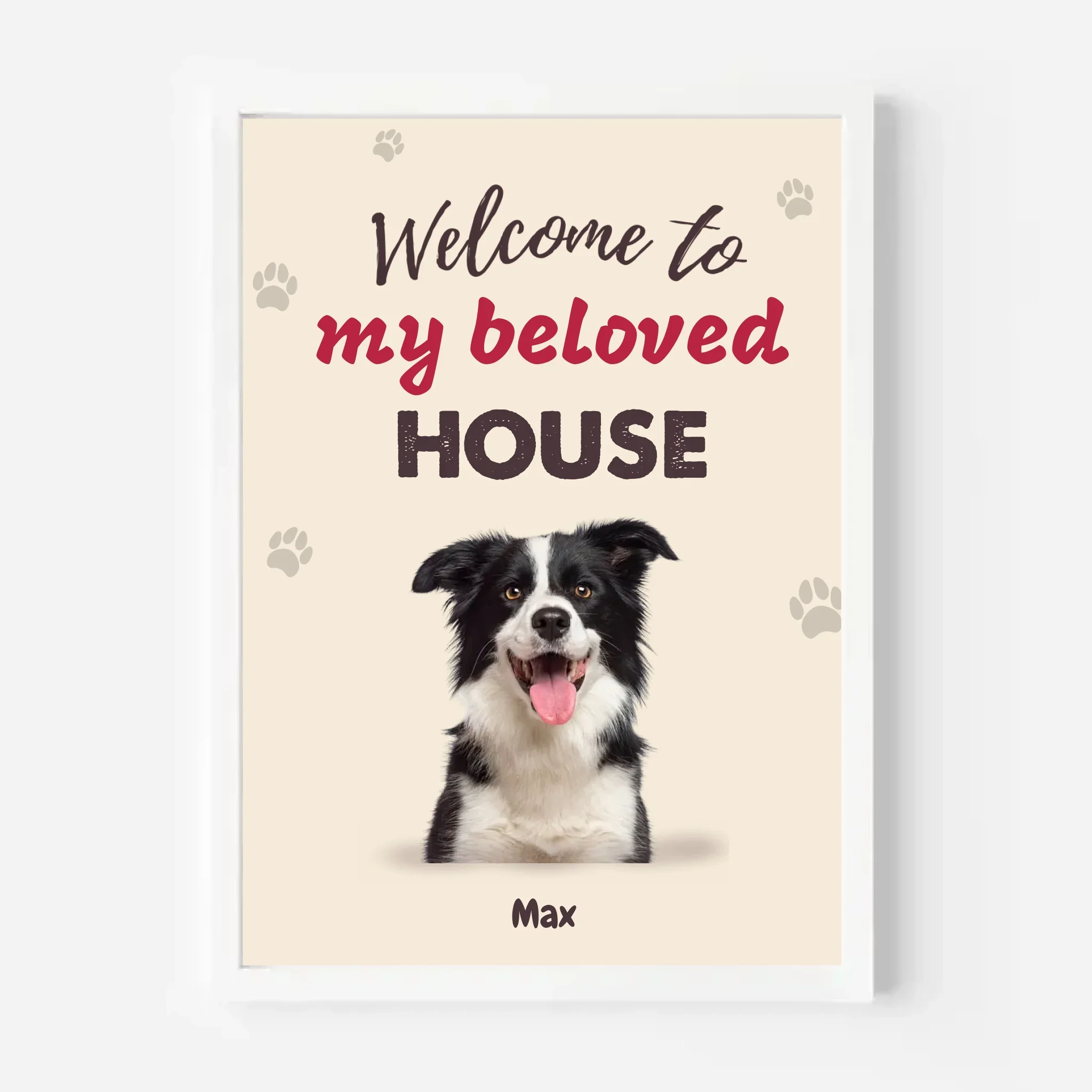 Welcome to Our House Personalized Canvas Demo